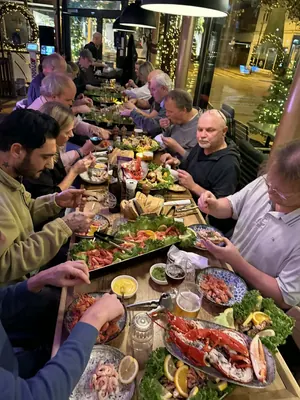 Meeresfrüchte-Festmahl mit Delikatessen