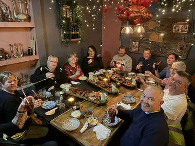 Abendessen wird serviert